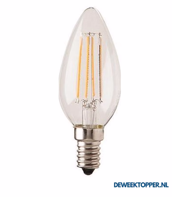 LED's Light E14 LED filament kaarslamp 4W 2700K dimbaar
