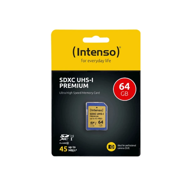 Intenso SDXC 64GB - 3421490 - verkrijgbaar bij WTELectric.nl -