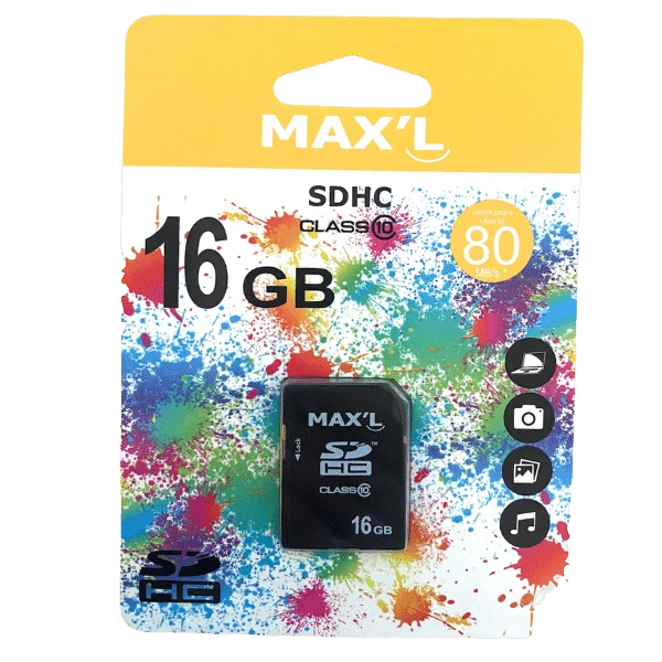 Max'L SDHC kaart classe 10 16GB