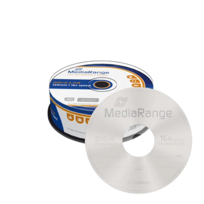 MediaRange DVD+R 4.7GB Cakebox 25 stuks