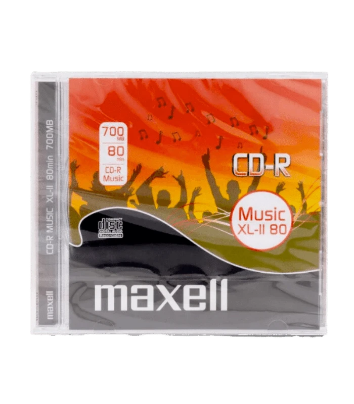 Maxell CD-R Music - 624880 in verpakking. Verkrijgbaar bij WTElectric.nl